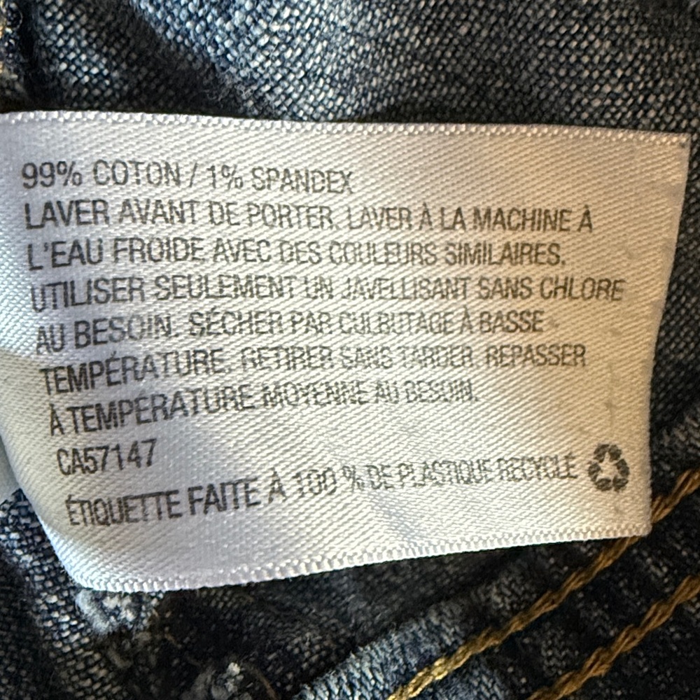 Cherokee Sleeveless Denim Vest Jacket - Classic Blue - XL/TG (14-16) - Picture 5 of 14